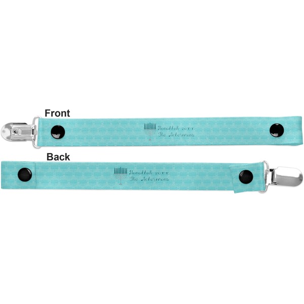 Hanukkah Pacifier Clip - Front and Back