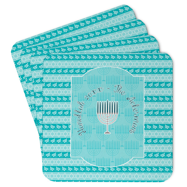 Custom Hanukkah Paper Coasters (Personalized)