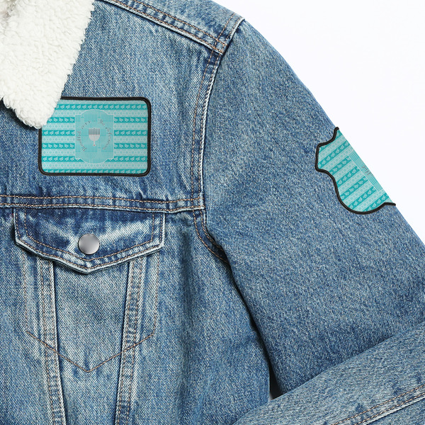 Hanukkah Patches Lifestyle Jean Jacket Detail