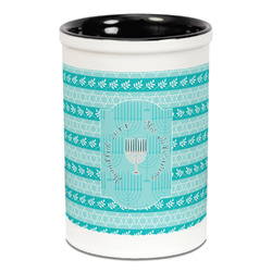 Hanukkah Ceramic Pencil Holders - Black