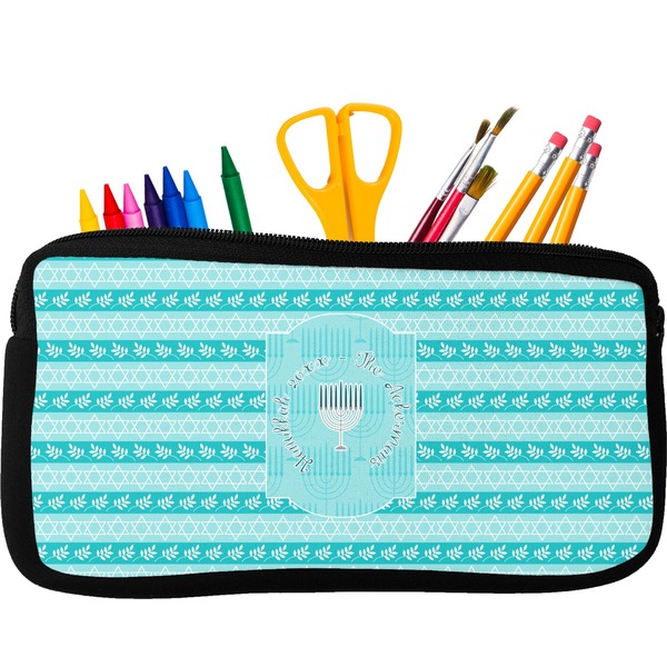 Custom Hanukkah Neoprene Pencil Case (Personalized)
