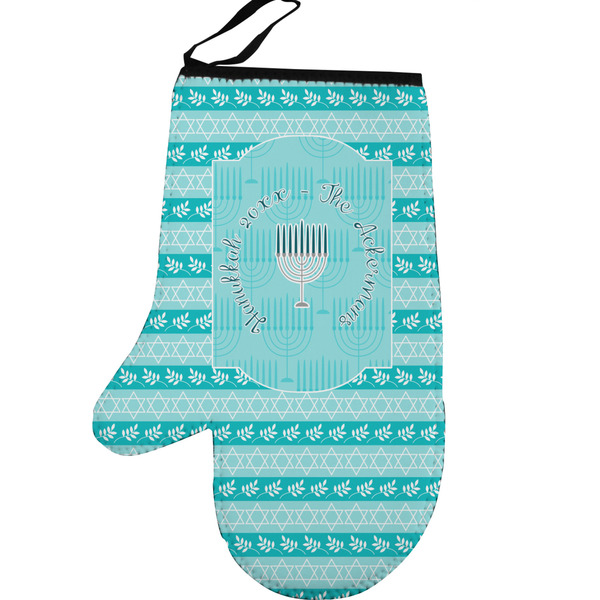 Hanukkah Personalized Oven Mitt - Left
