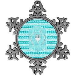 Hanukkah Vintage Snowflake Ornament (Personalized)
