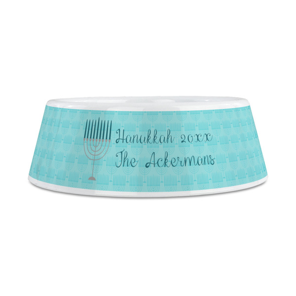 Hanukkah Plastic Dog Bowls - Medium - FRONT