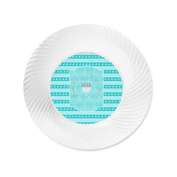 Hanukkah Plastic Party Appetizer & Dessert Plates - 6" (Personalized)