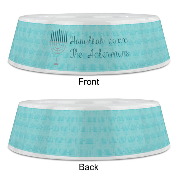 Hanukkah Plastic Pet Bowls - Large - APPROVAL