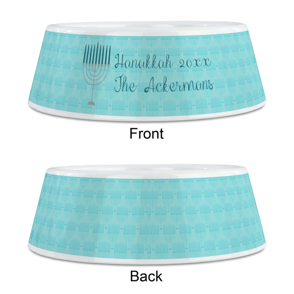 Hanukkah Plastic Pet Bowls - Medium - APPROVAL