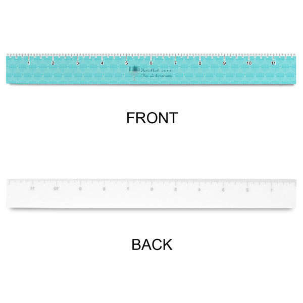 Hanukkah Plastic Ruler - 12" - APPROVAL