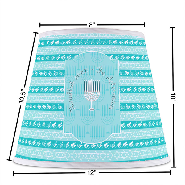 Hanukkah Poly Film Empire Lampshade - Dimensions