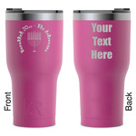Hanukkah RTIC Tumbler - Magenta - Laser Engraved - Double-Sided (Personalized)