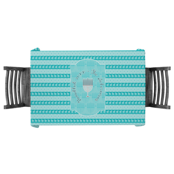 Custom Hanukkah Tablecloth - 58"x58" (Personalized)