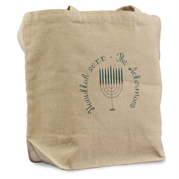 Custom Hanukkah Reusable Cotton Grocery Bag (Personalized)