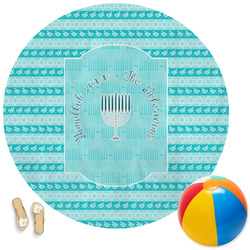 Hanukkah Round Beach Towel (Personalized)