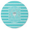 Hanukkah Round Rubber Backed Coaster (Personalized)
