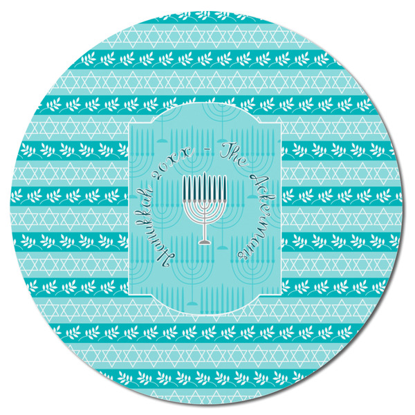 Hanukkah Round Fridge Magnet - FRONT