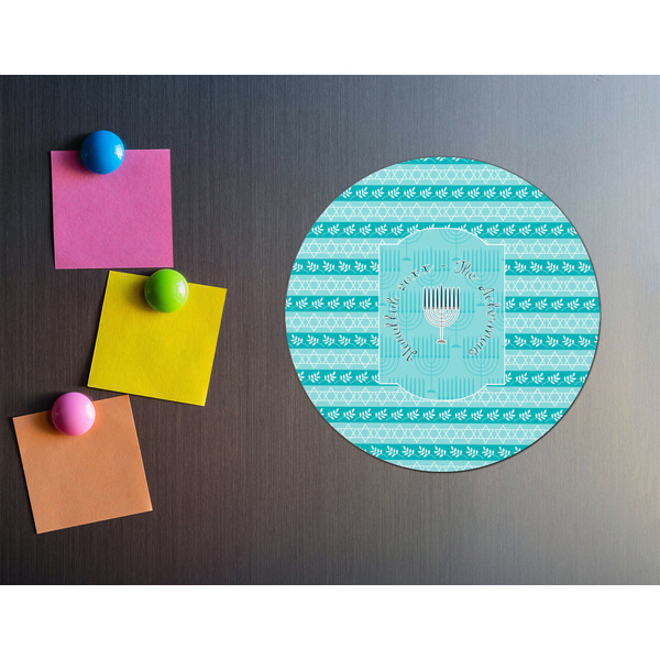 Hanukkah Round Fridge Magnet - LIFESTYLE