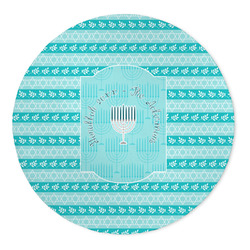 Hanukkah 5' Round Indoor Area Rug (Personalized)