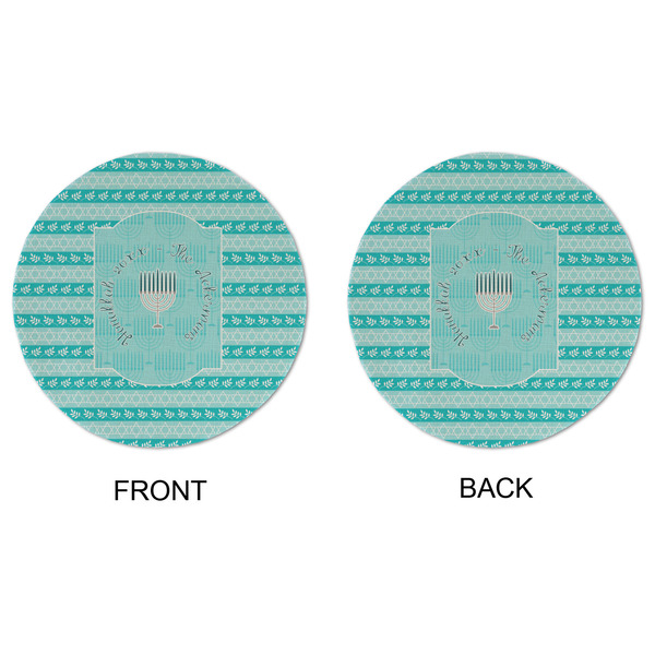 Hanukkah Round Linen Placemats - APPROVAL (double sided)