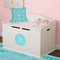 Hanukkah Round Wall Decal on Toy Chest