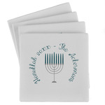 Hanukkah Absorbent Stone Coasters - Set of 4 (Personalized)