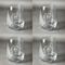 Hanukkah Set of Four Personalized Stemless Wineglasses (Approval)