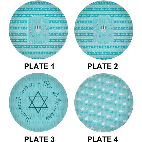 Hanukkah Set of Lunch / Dinner Plates (Approval)