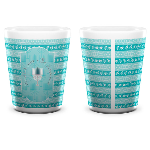 Hanukkah Shot Glass - White - APPROVAL