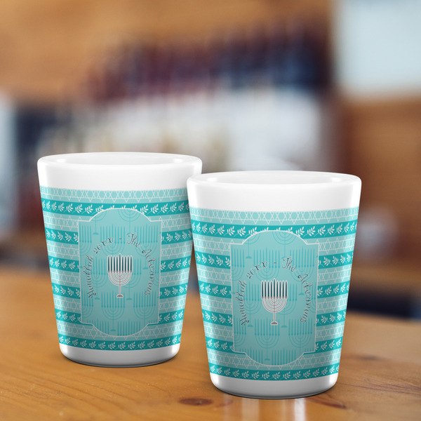 Hanukkah Shot Glass - White - LIFESTYLE