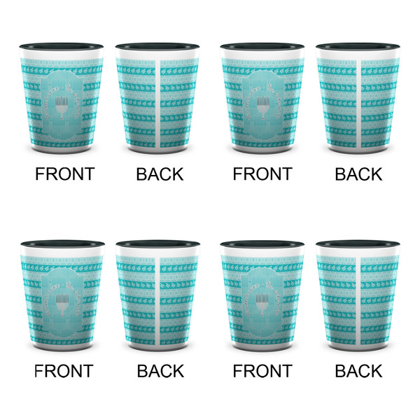 Hanukkah Shot Glassess - Two Tone - Set of 4 - APPROVAL