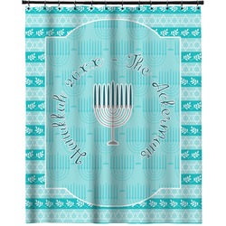 Hanukkah Extra Long Shower Curtain - 70"x84" (Personalized)