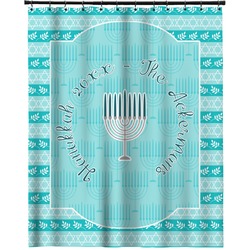 Hanukkah Extra Long Shower Curtain - 70"x84" (Personalized)