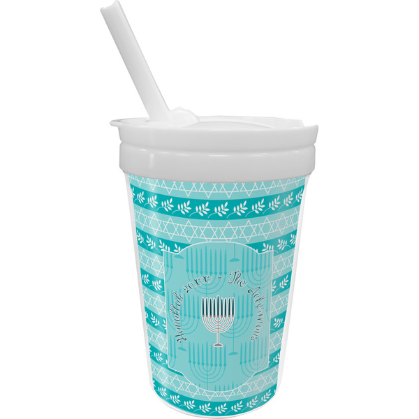 Custom Hanukkah Sippy Cup with Straw (Personalized)