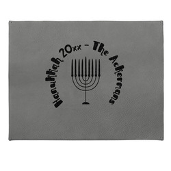 Hanukkah Gift Boxes w/ Engraved Leather Lid (Personalized)