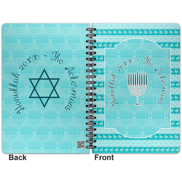 Hanukkah Spiral Journal 7 x 10 - Apvl