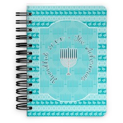 Hanukkah Spiral Notebook - 5x7 w/ Name or Text