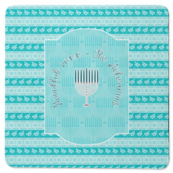 Hanukkah Square Rubber Backed Coaster (Personalized)