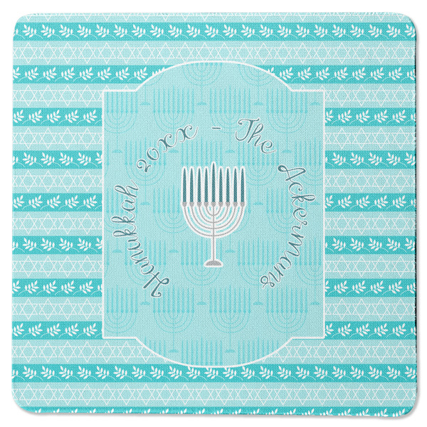 Hanukkah Square Coaster Rubber Back - Single