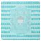 Hanukkah Square Rubber Backed Coaster (Personalized)
