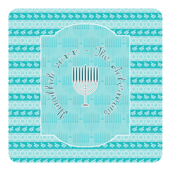 Custom Hanukkah Square Decal (Personalized)