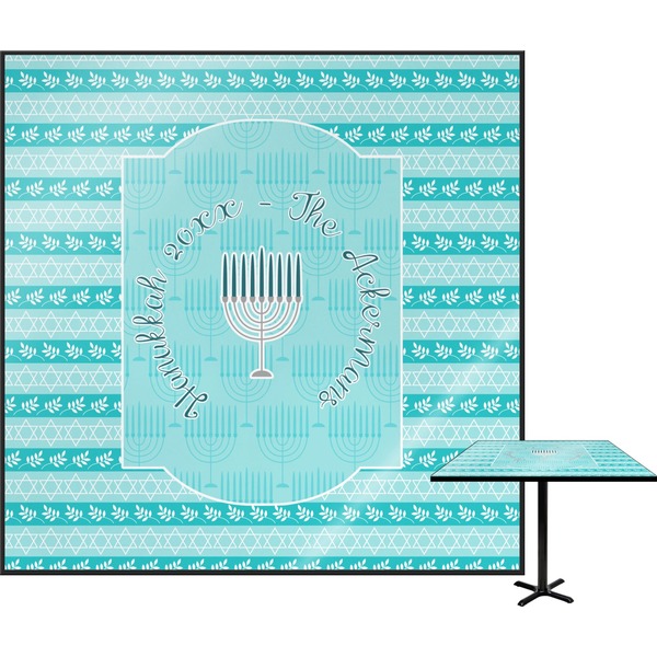 Custom Hanukkah Square Table Top (Personalized)