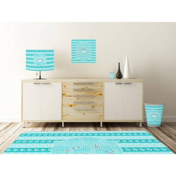 Hanukkah Square Wall Decal Wooden Desk
