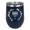 Hanukkah Stainless Wine Tumblers - Navy - Single Sided - Front