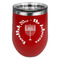 Hanukkah Stemless Stainless Steel Wine Tumbler - Red - Single Sided (Personalized)