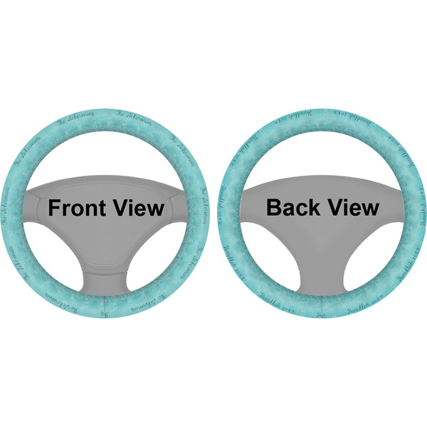 Hanukkah Steering Wheel Cover- Front and Back