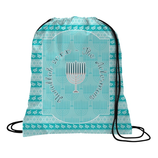 Custom Hanukkah Drawstring Backpack - Large (Personalized)