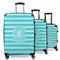Hanukkah 3 Piece Luggage Set - 20" Carry On, 24" Medium Checked, 28" Large Checked (Personalized)