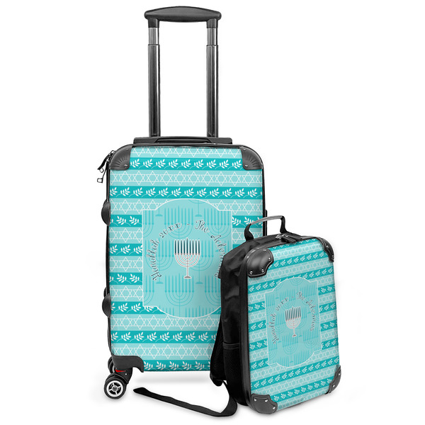 Custom Hanukkah Kids 2-Piece Luggage Set - Suitcase & Backpack (Personalized)