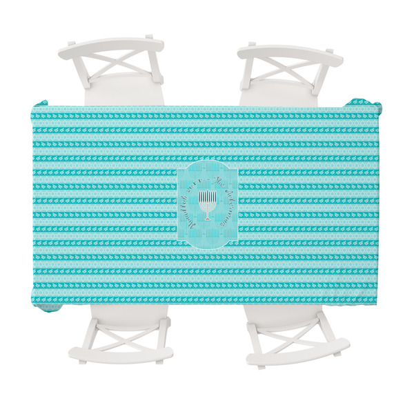 Custom Hanukkah Tablecloth - 58"x102" (Personalized)