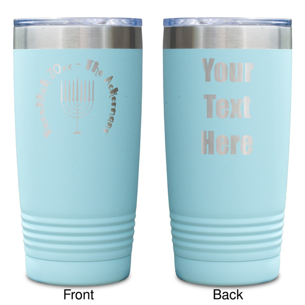 Hanukkah Teal Polar Camel Tumbler - 20oz -Double Sided - Approval