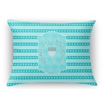 Hanukkah Rectangular Throw Pillow Case (Personalized)